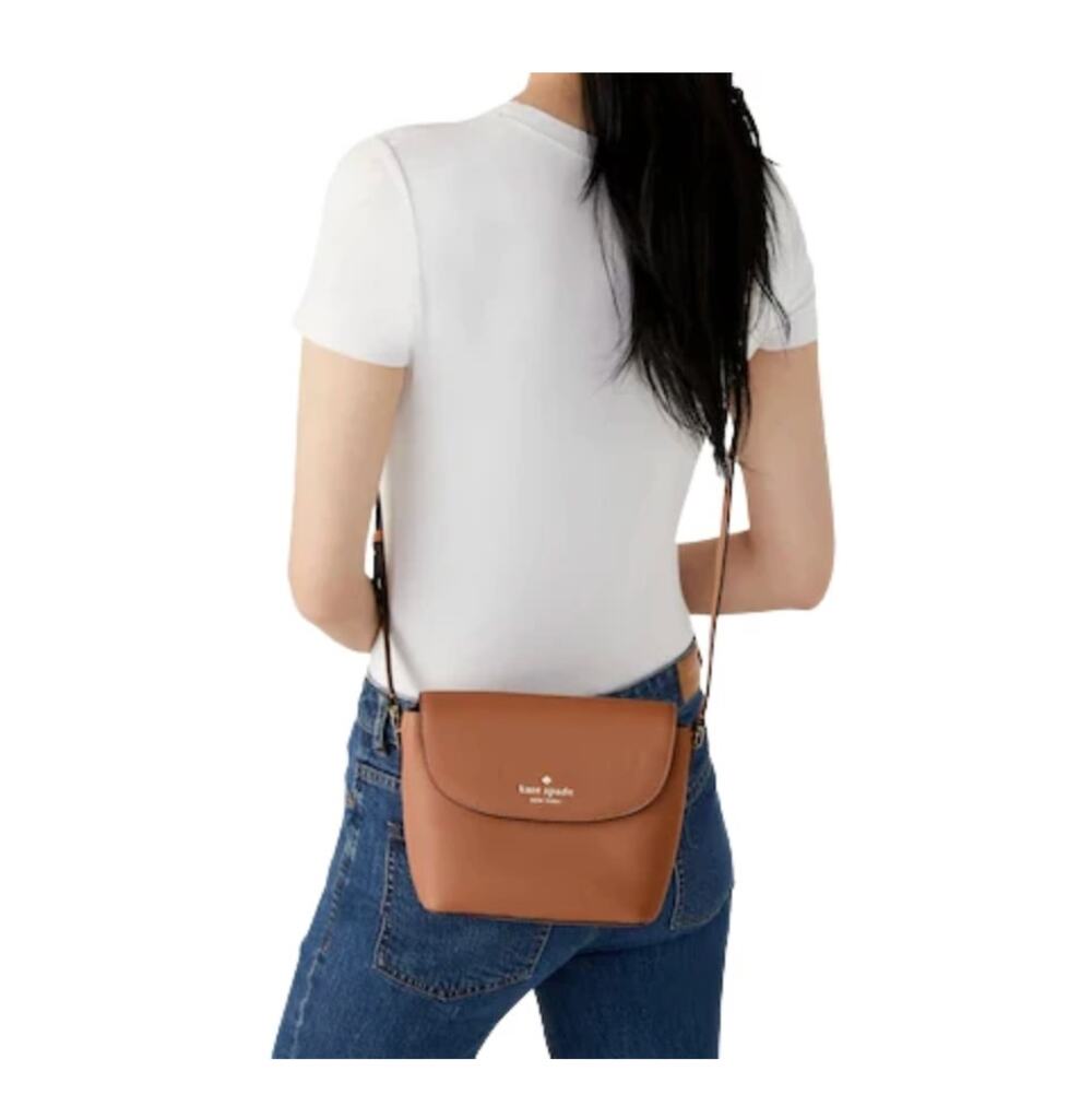 Kate Spade New York Emmie Flap Crossbody in Warm Gingerbread